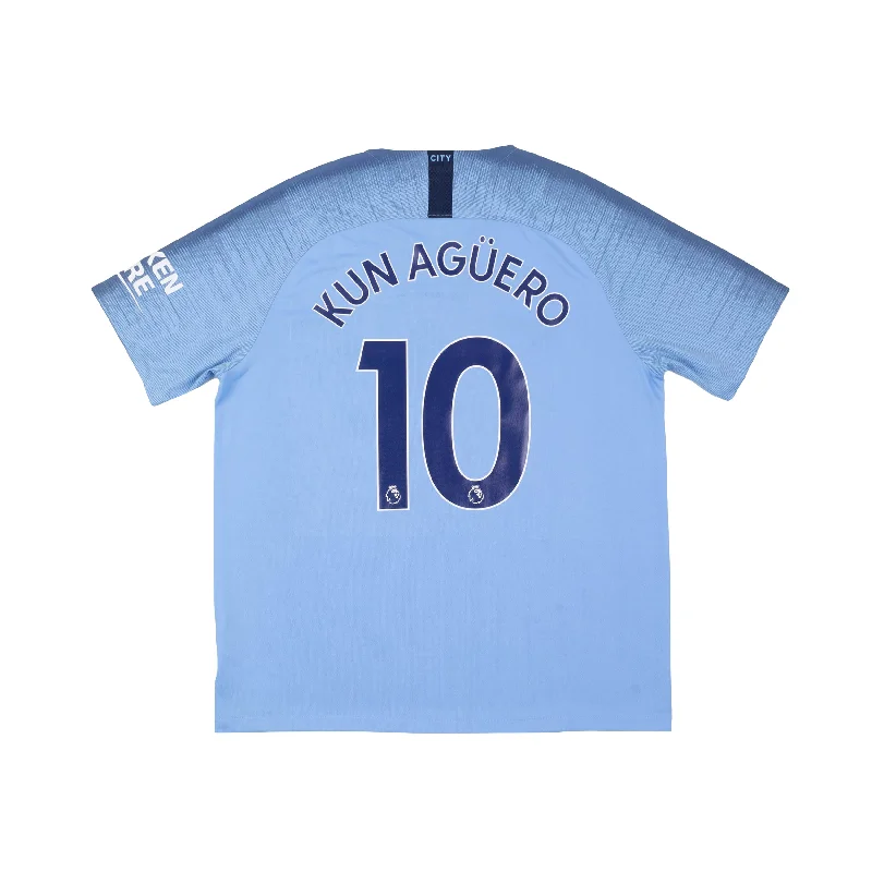 MANCHESTER CITY 2018-19 HOME SHIRT - KUN AGÜERO 10 - 2XL