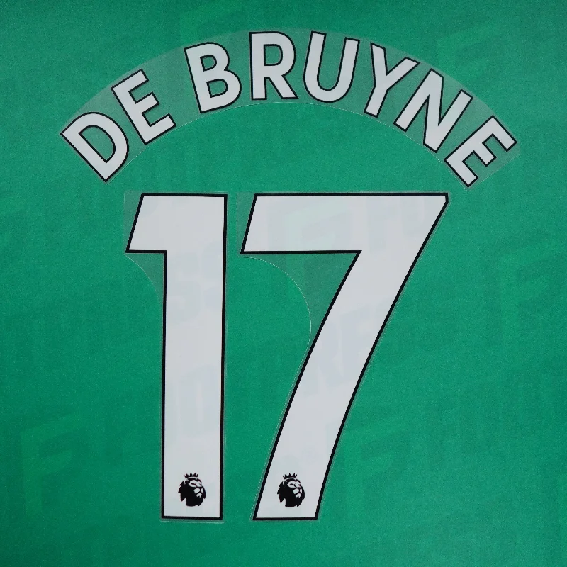 Flocage Officiel - Manchester City, De Bruyne, 2019-2023, Premier League, Blanc