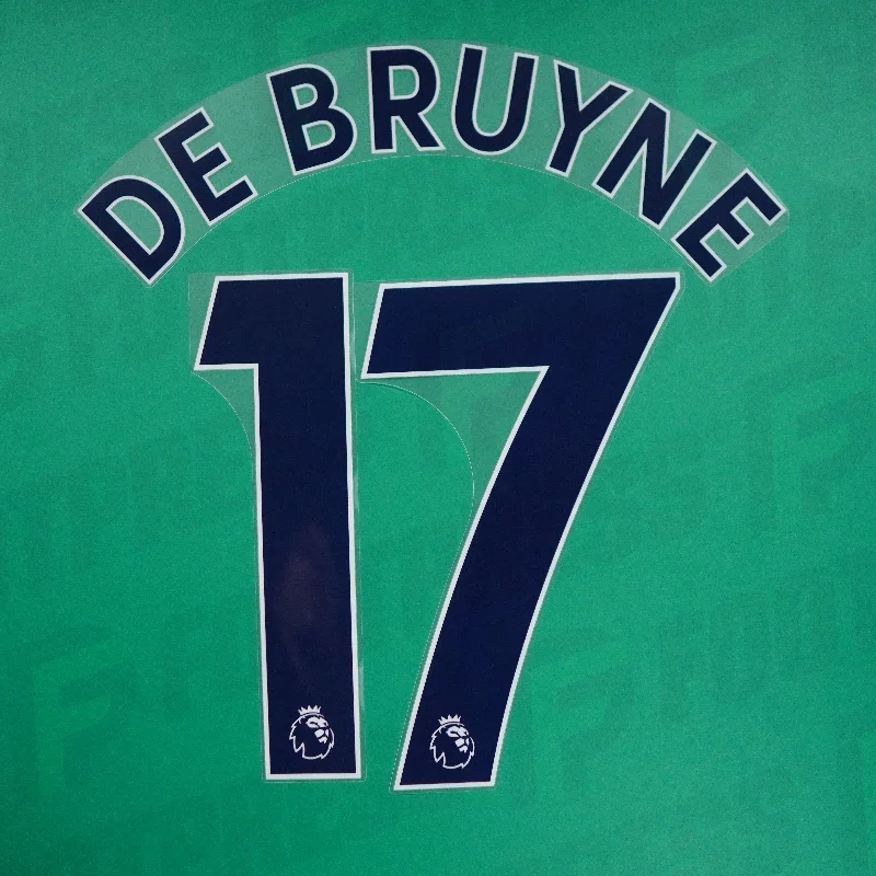 Flocage Officiel - Manchester City, De Bruyne, 2019-2023, Premier League, Bleu