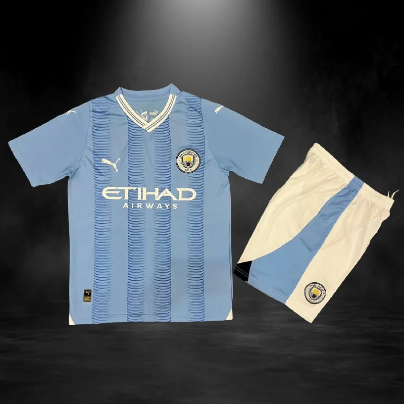 Manchester City Home Kit 23/24 For Kids