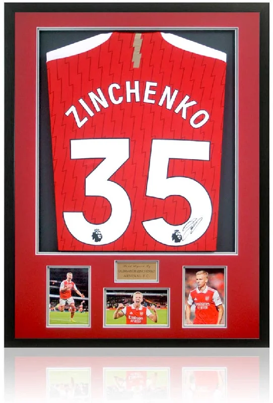 Oleksandr Zinchenko Arsenal Hand Signed Football Shirt AFTAL COA