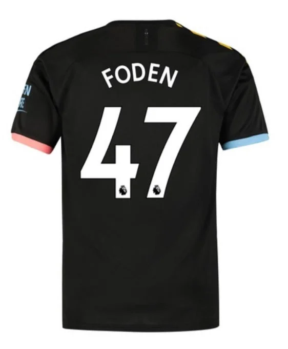 Phil Foden Manchester City 19/20 Away Jersey