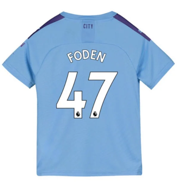 Phil Foden Manchester City Youth 19/20 Home Jersey