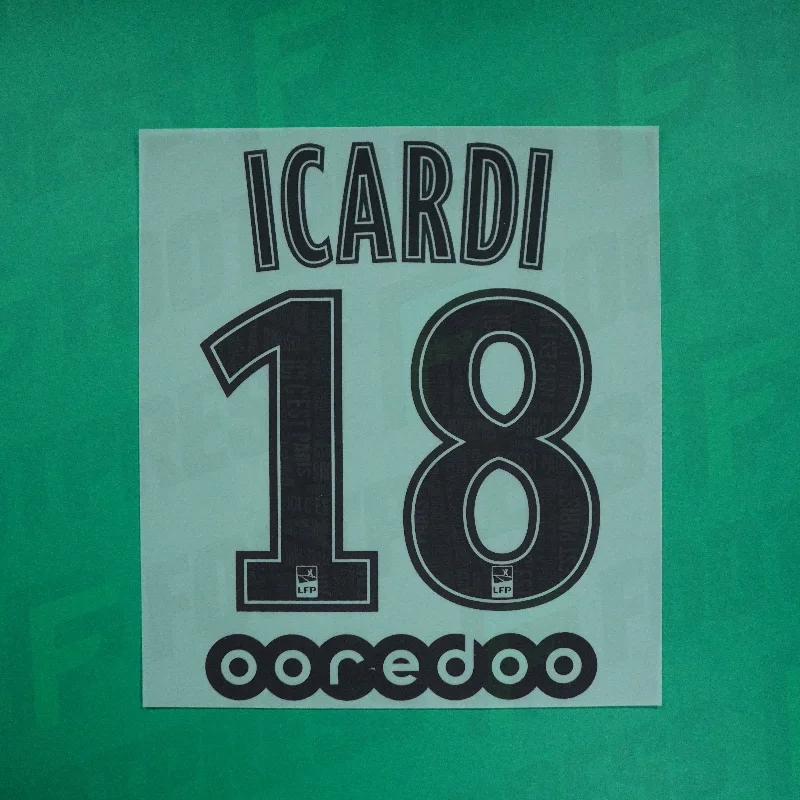 Flocage Officiel - Paris Saint-Germain ENFANT, Icardi, 2019/2020, Away JUNIOR, Noir (PSG)