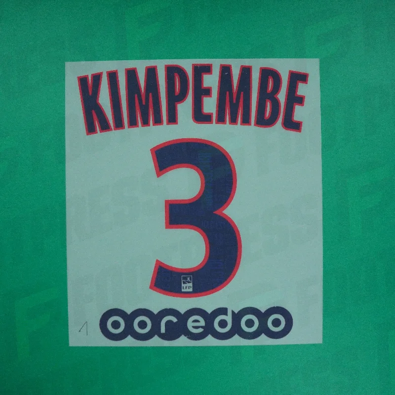 Flocage Officiel - Paris Saint-Germain ENFANT, Kimpembe, 2019/2020, Third JUNIOR, Bleu/Rouge (PSG)