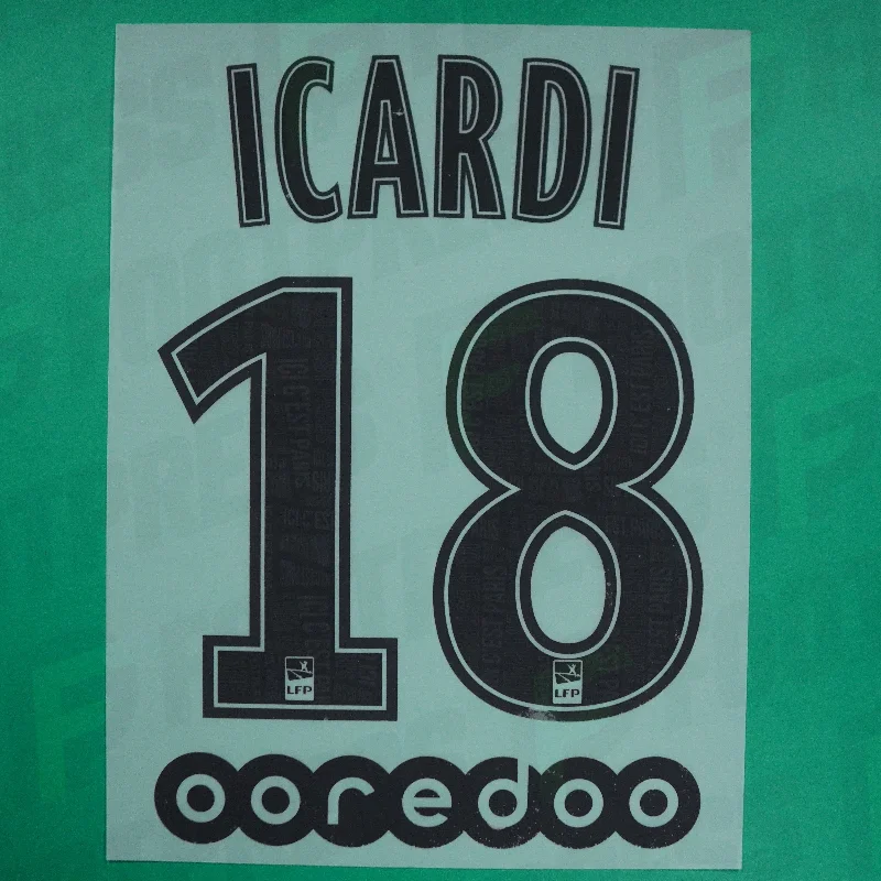 Flocage Officiel - Paris Saint-Germain, Icardi, 2019/2020, Away, Noir (PSG)