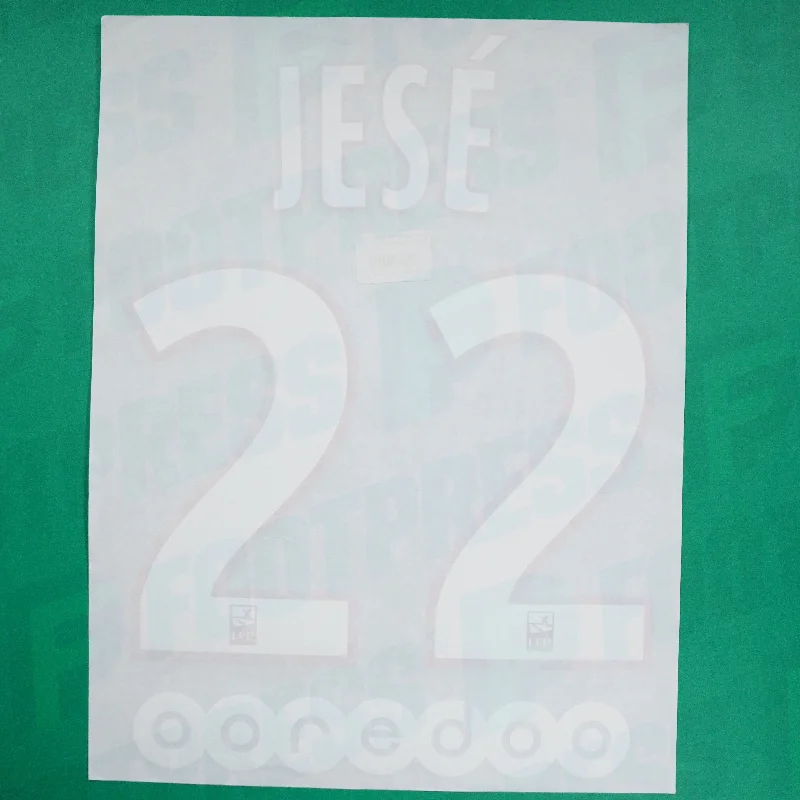 Flocage Officiel - Paris Saint-Germain, Jesé, 2016/2017, Home, Blanc (PSG)