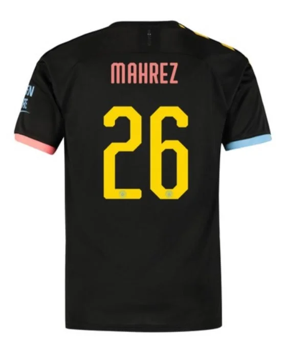 Riyad Mahrez Manchester City 19/20 Away Jersey Cup Print