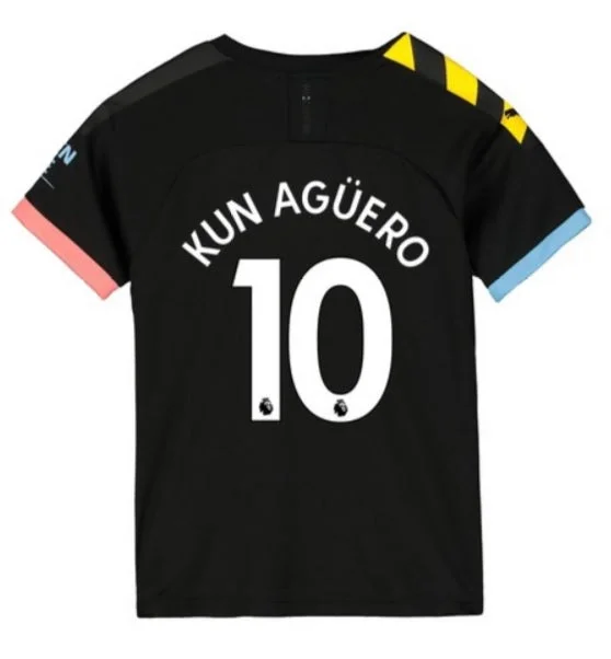 Sergio Kun Aguero Manchester City Youth 19/20 Away Jersey